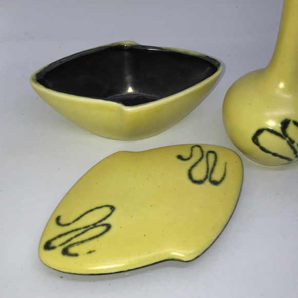 Vintage Vase & Lidded Bowl, Made in Austria - Picture 2 of 5